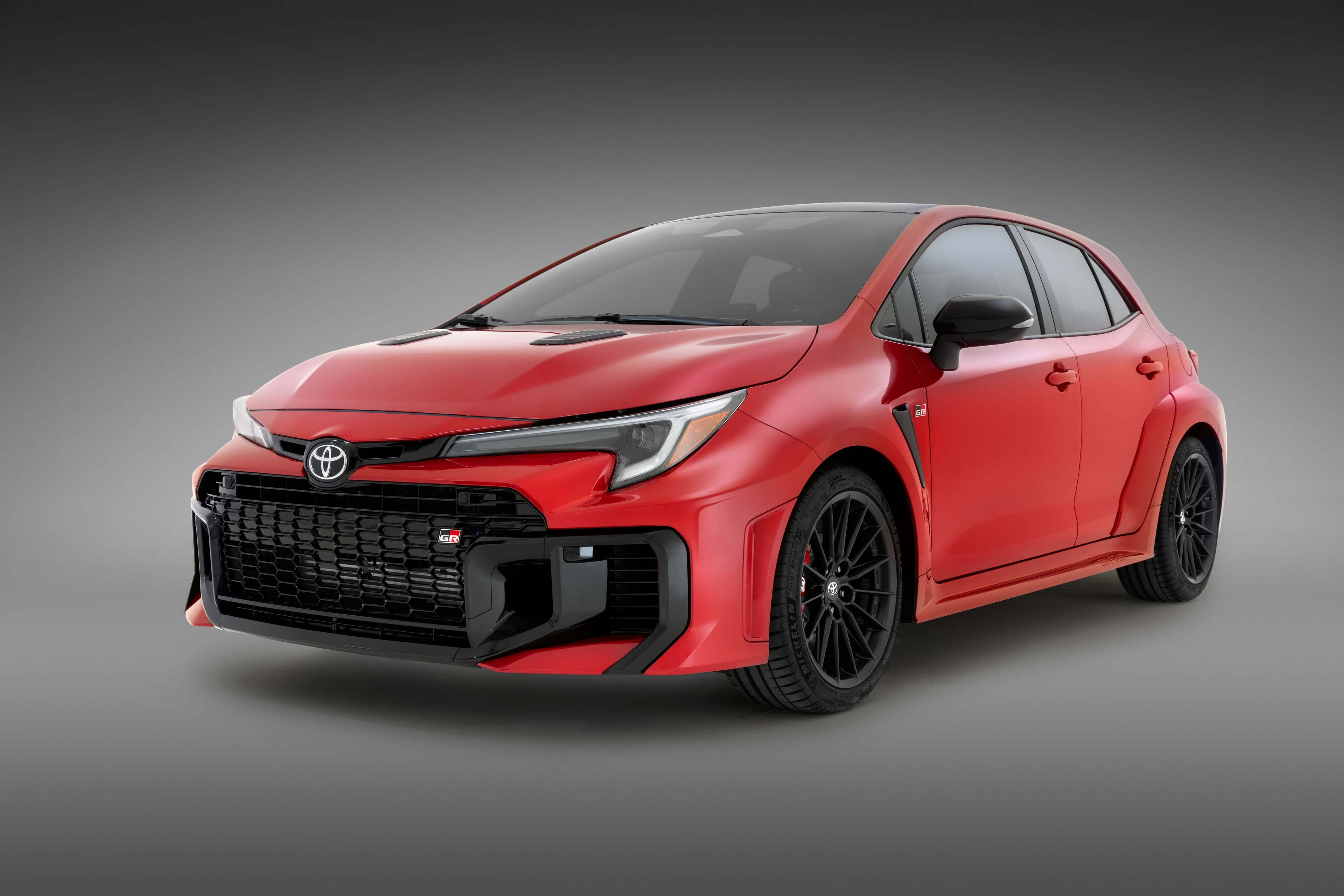 Toyota has unveiled the upgraded GR Corolla that will be available with an optional eight-speed automatic transmission (overseas model shown)